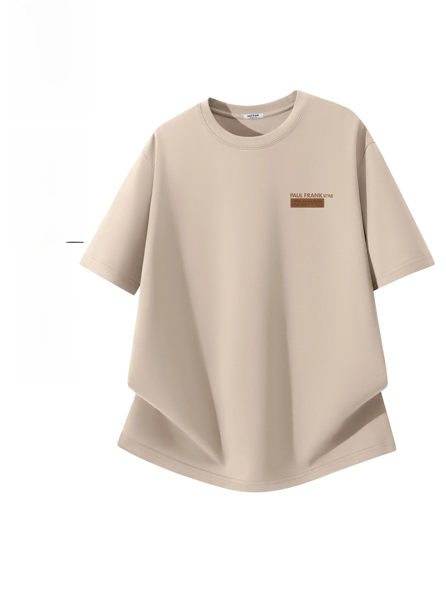 

Американская ретро-футболка из чистого хлопка с коротким рукавом для мужчин, летняя новинка, свободный крой, трендовый бренд, дышащая, износостойкая.