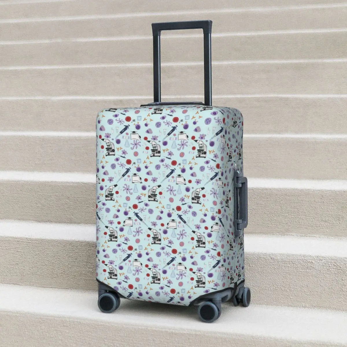 

Science Suitcase Cover Protection Elastic Travel Luggage Protector Covers for 18-32 Inch