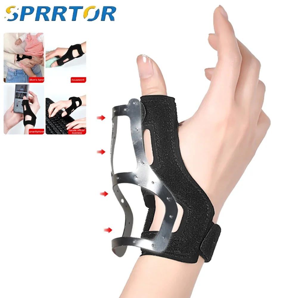 

1Pcs Thumb Splint Brace Spica,Trigger Thumb Splint Left & Right Hand,Wrist Support for Pain Relief,Sprains,for Woman Man