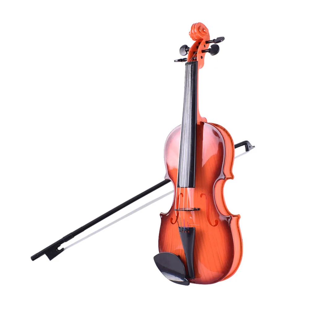 Simulated Violin Music Practice Violin Kit for Beginners Musical Instrument Exquisite Workmanship Performance Props Gifts