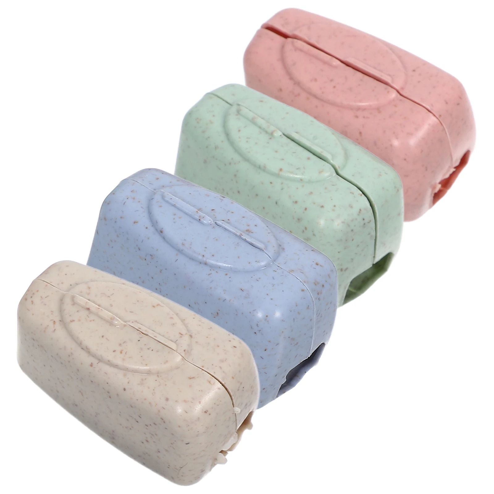 

4pcs Toothbrush Case Portable Protective Cap Camping Cover Holder Space Saving Travel Outdoor Compact Hygienic