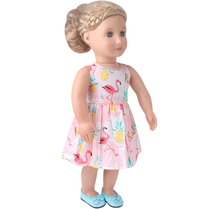 Various Cute Dress 1pcs Ours & Generation 43 cm Reborn Baby Dolls Accessories Children Toys American 18 Inch Girl Doll Skirt