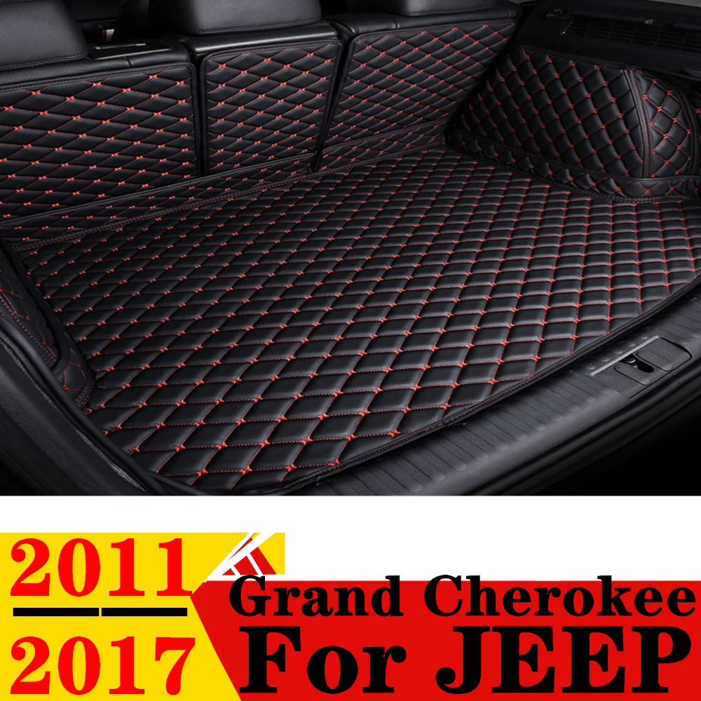 

Car Trunk Mat For JEEP Grand Cherokee 2017 2016 2015 2014 2013 2012 2011 Rear Cargo Cover Carpet Liner Tail Boot Luggage Pad