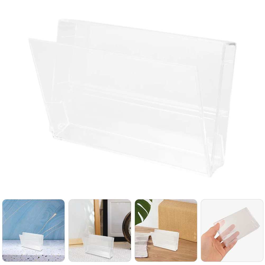 12Pcs Cassette Tape Storage Holder Transparent Plastic Retro Cassette Organizer Compact Portable Music Tape Protection Case