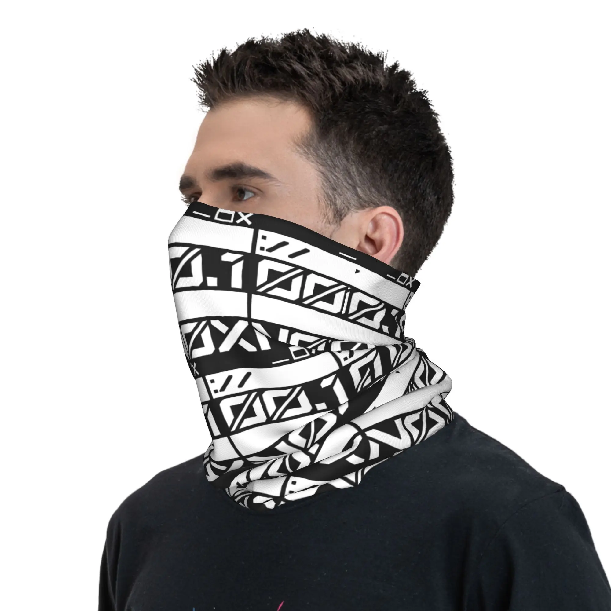 Пользовательские японские Techwear с промышленным узором, городские гетры для женщин и мужчин, ветрозащитный зимний шарф-бандана для лыж