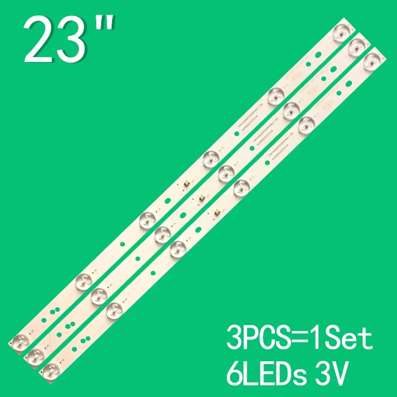 440mm LED Backlight strip 6 lamp For Vios Vtv23615a XJ236D06-ZC21FG-04 303XJ236035 CRH-K243535T020654I-Rev1.1 3V