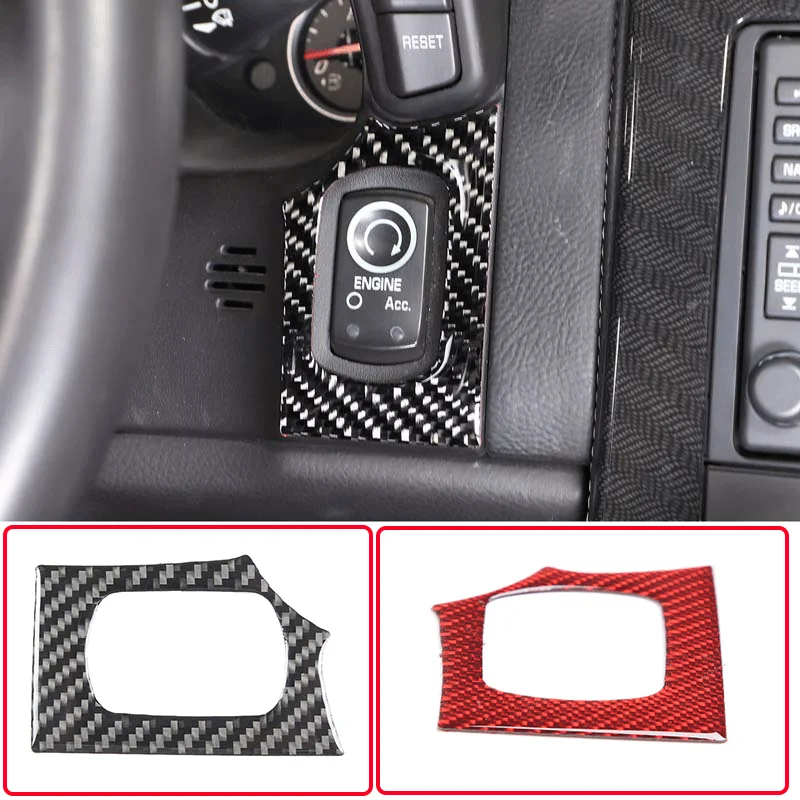 

For 2005-2013 Chevrolet Corvette C6 Soft Carbon Fiber Car Styling Car Ignition Switch Ring Sticker Car Protection Accessories