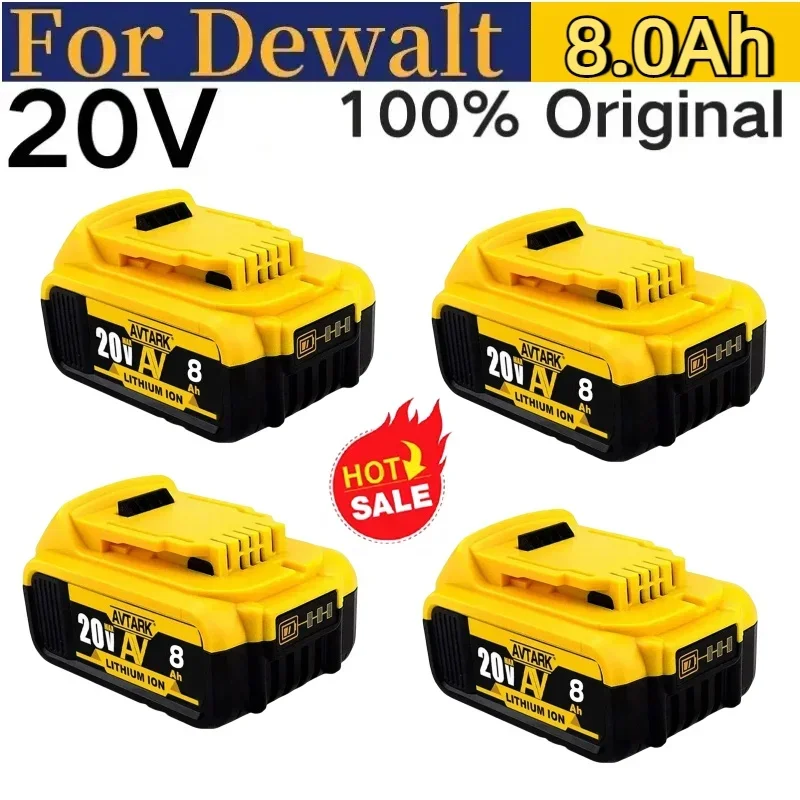 

New 100% Original 12000mAh 20V for Dewalt Power Tool Battery DCB206 20V 12.0Ah Battery DCB206 20V Battery DCB205 DCB204-2 DCB200