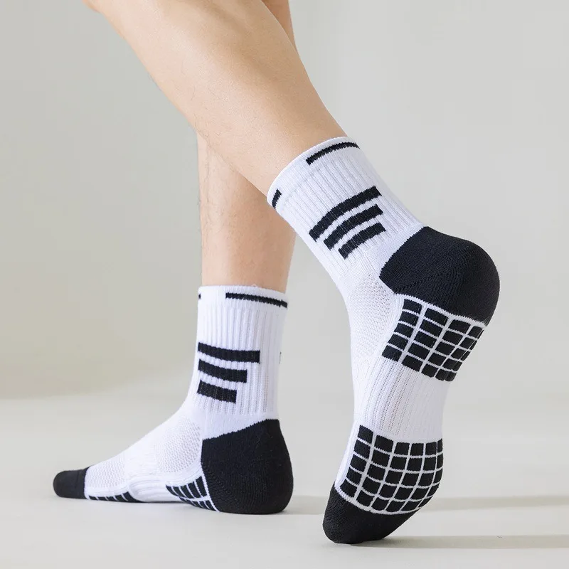 Colorful Cotton Socks for Men Low Cut, Max Cushion Thick Athletic Ankle Mens Sock for Hiking Running Sport Work Quarter Socks