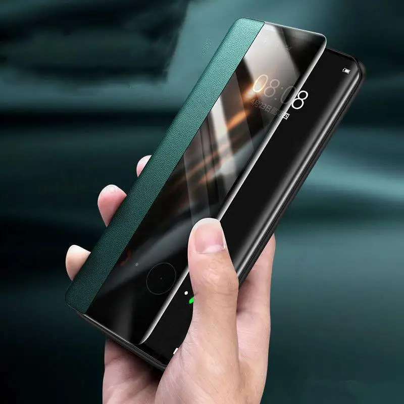 

Fundas For vivo iQOO Z9 Turbo Z9x View Windows Clear Leather Flip Phone Case For iQOO Z8x Z7x Z7i Z9 Turbo Full Protective Cover