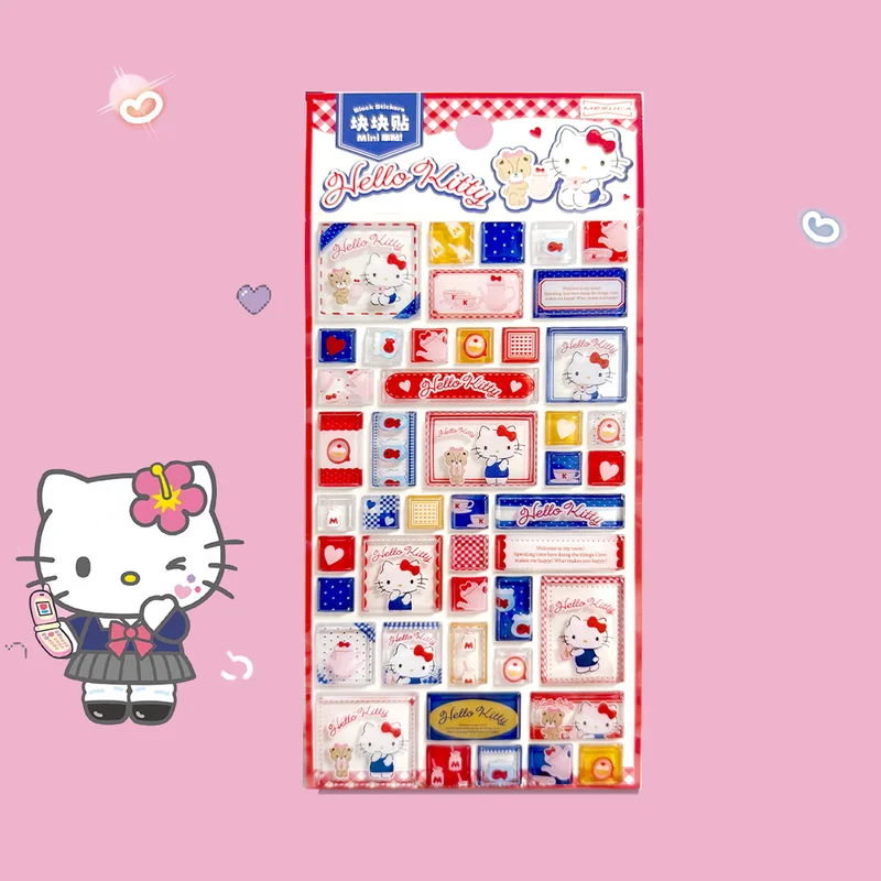 สติกเกอร์คริสตัล 3 มิติ ลายคิตตี้น่ารักแบบใหม่ สำหรับตกแต่งสมุดบันทึก โทรศัพท์ เครื่องเขียน แก้วน้ำ