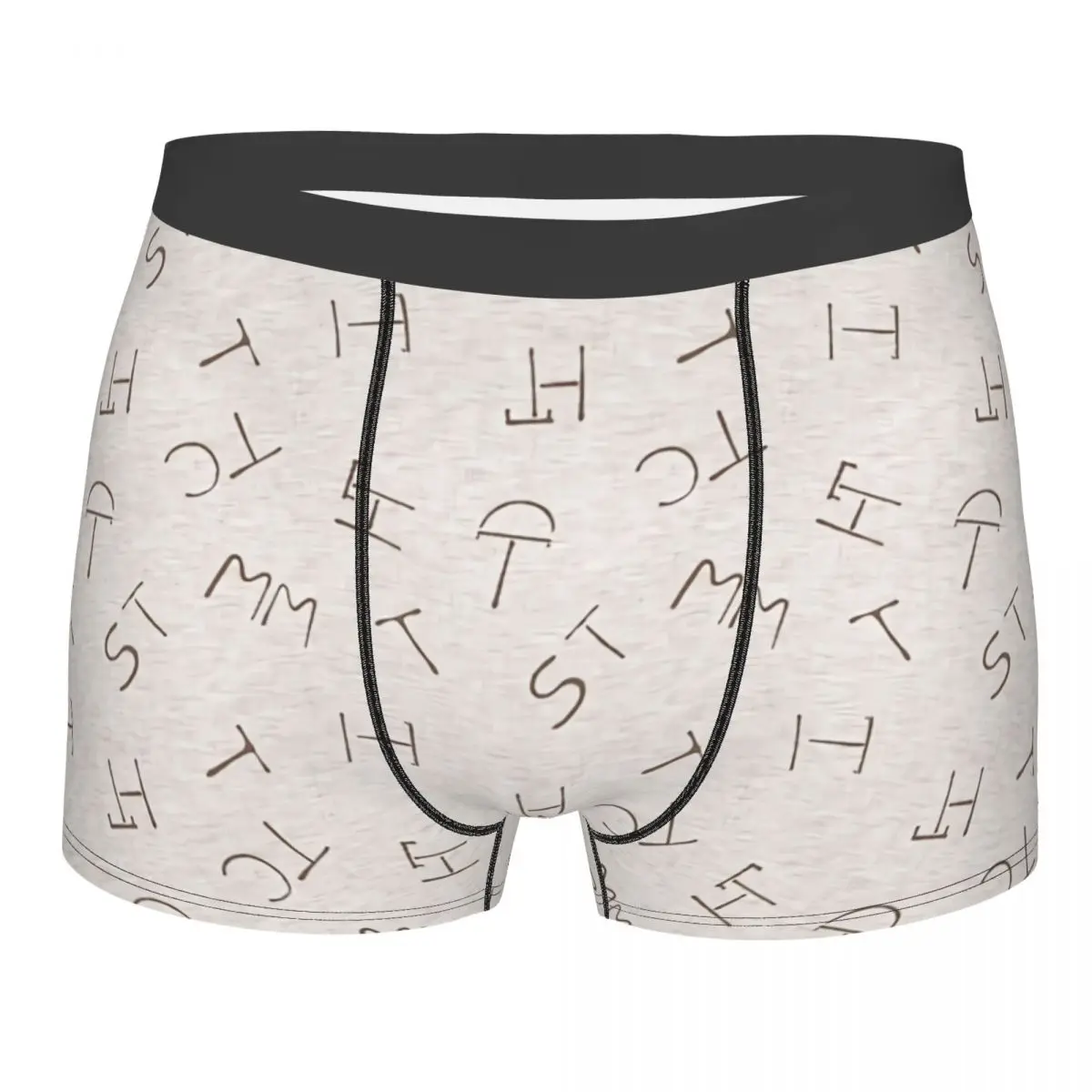 Cattle Brands Beige Underpants Homme Panties Men's Underwear Ventilate Shorts Boxer Briefs