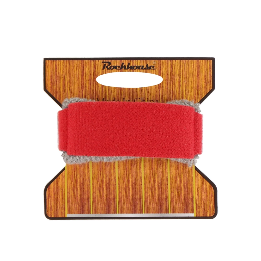 Duable, alta calidad, particular, nuevo, envoltura de guitarra, correa para bajo, envolturas de cuerdas rojas, diapasón, instrumentos de guitarra, 19CM