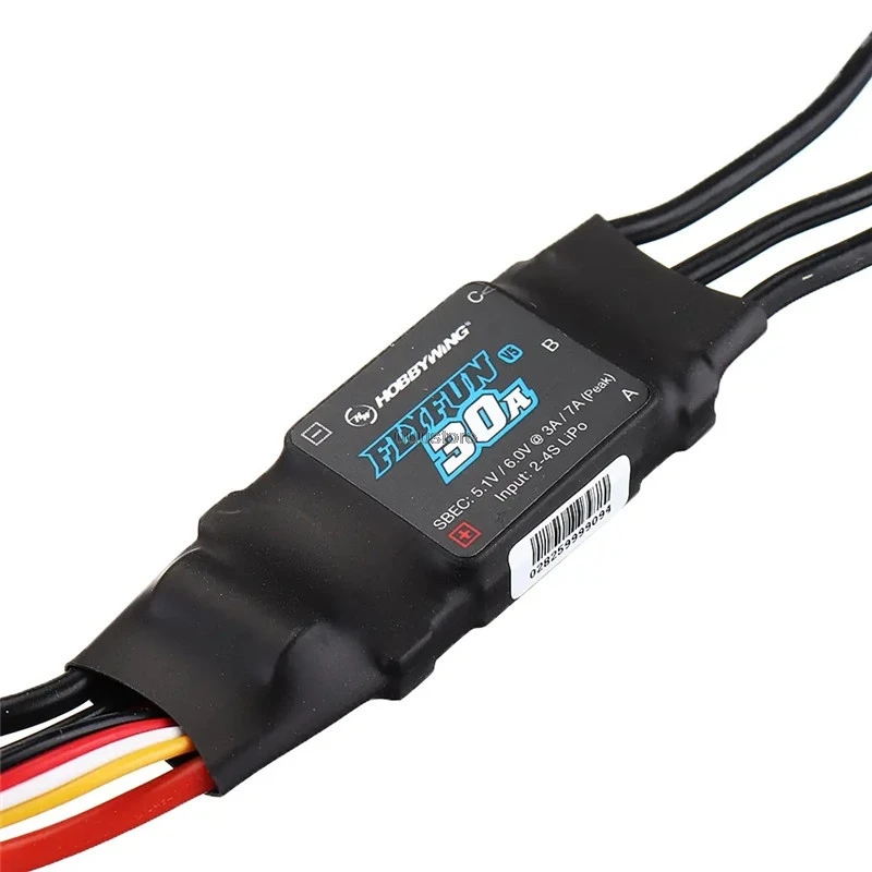 FlyFun Hobbywing V5 20A 30A 60A 80A 110A 120A 130A 160A Speed Controller Brushless ESC 3-6S with DEO Function for RC Quadcopter