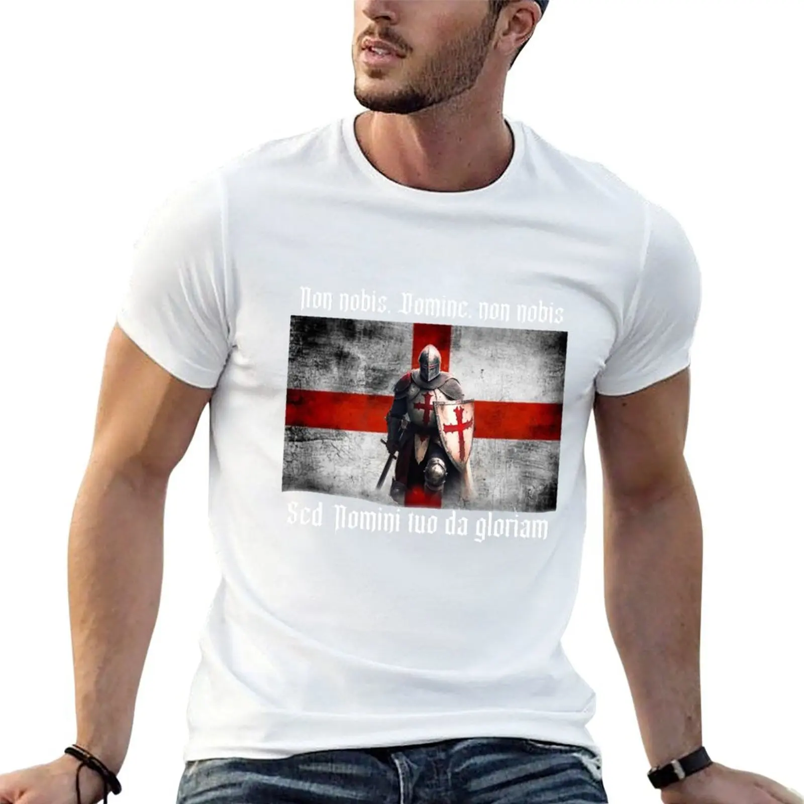 

Templar Knight T-Shirt funny t shirts cotton printed t shirts for man anime t shirts oversize T-Shirt