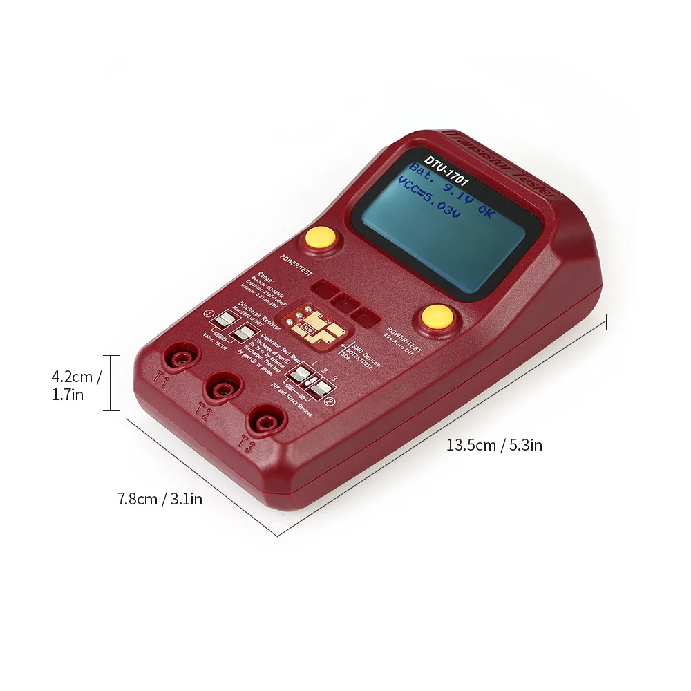 New ESR Capacitance Ohm Meter Capacitor Transistor Diode Triode Tester Resistance Measuring  With SMD Test Clip