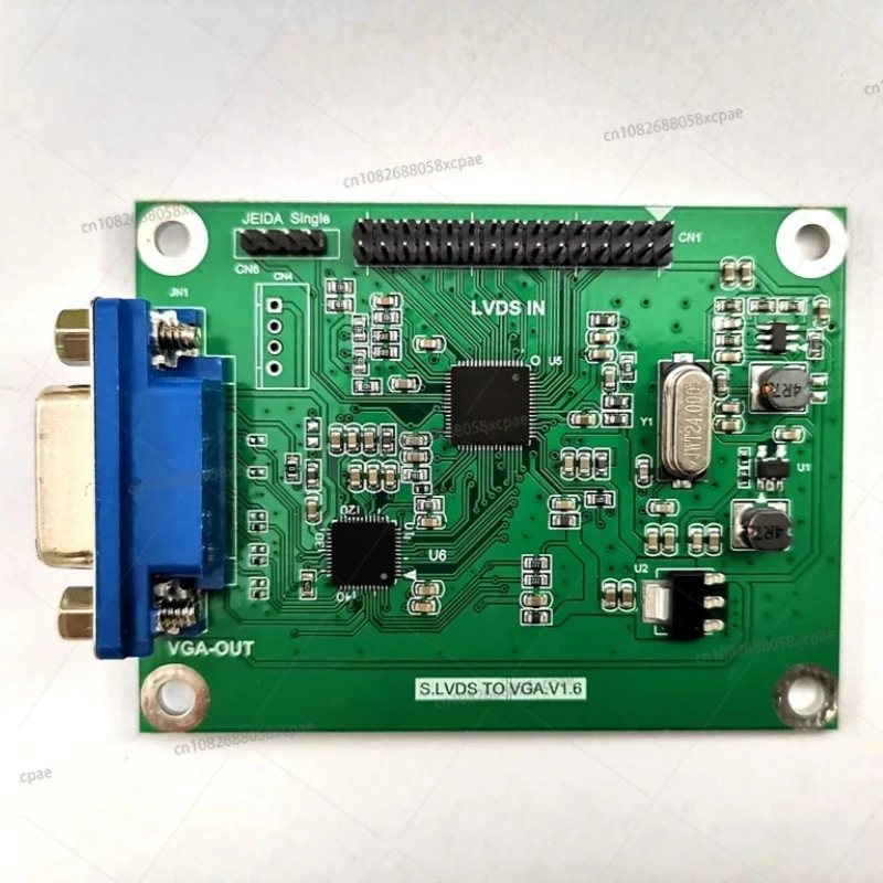 LVDS to VGA Adapter Board Lvds to Vga Output Supports Multiple Resolution 720P/1080P