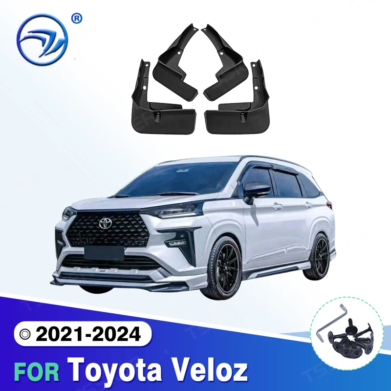 For Toyota Veloz 2021 2022 2023 2024 Fender Mudguard Mud Flaps Guard Splash Flap Mudguards Car Accessories