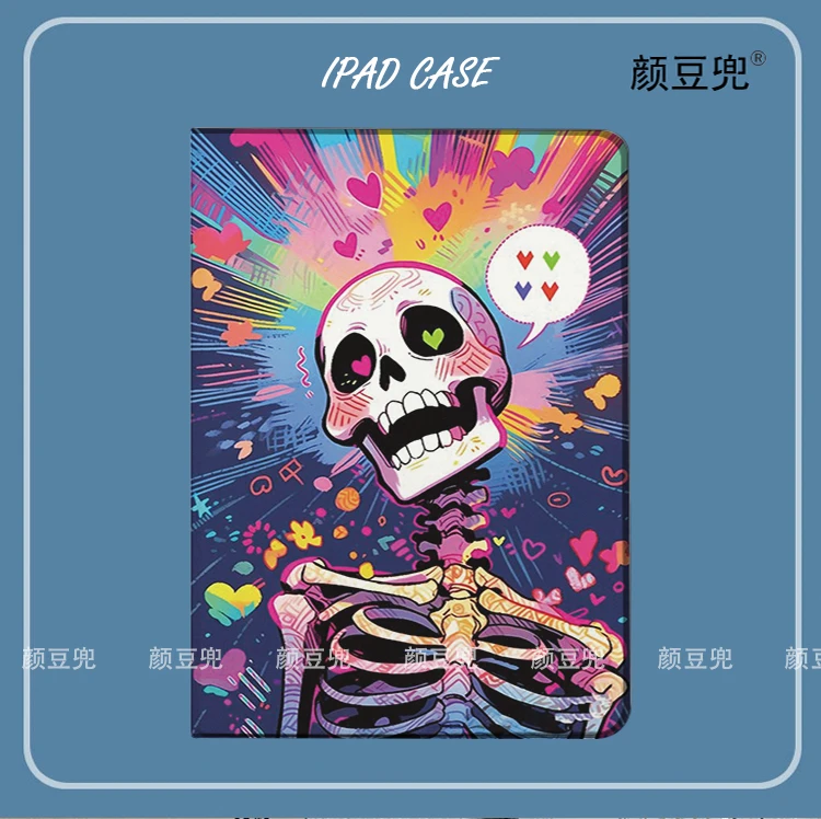 

Skeleton Art Anime For iPad Air 3 4 5 6 Mini 4 5 6 Case Luxury Silicone For Pro 13 12.9 11 10.5 inch For iPad 10th 9th Cases