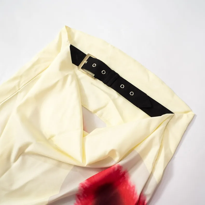 Ärmelloses, bedrucktes, trägerloses langes Kleid, modisch und sexy, für Party, Abschlussfeier, formelle, elegante Damen-Robe. – Detail 23