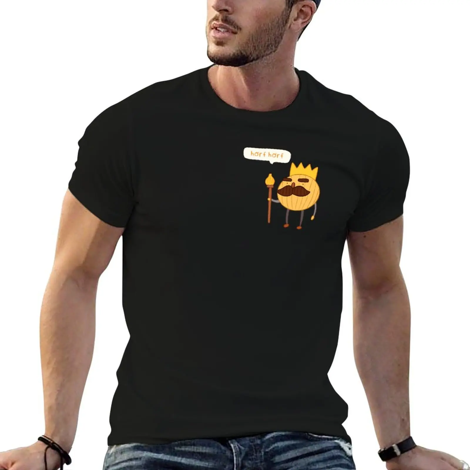 

Horf Horf Onion King (Overcooked) T-Shirt t shirt for man 100 percent cotton men t shirt cotton 100% T-Shirt