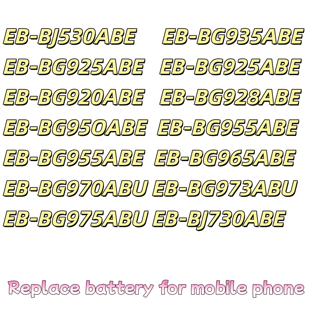 lithium battery New For Samsung Galaxy S6 S6 Edge/Plus S7 S7 Edge S8 S8 Plus+ S9 S9 Plus S10 S10E S10 Plus J5 Pro J7 Pro