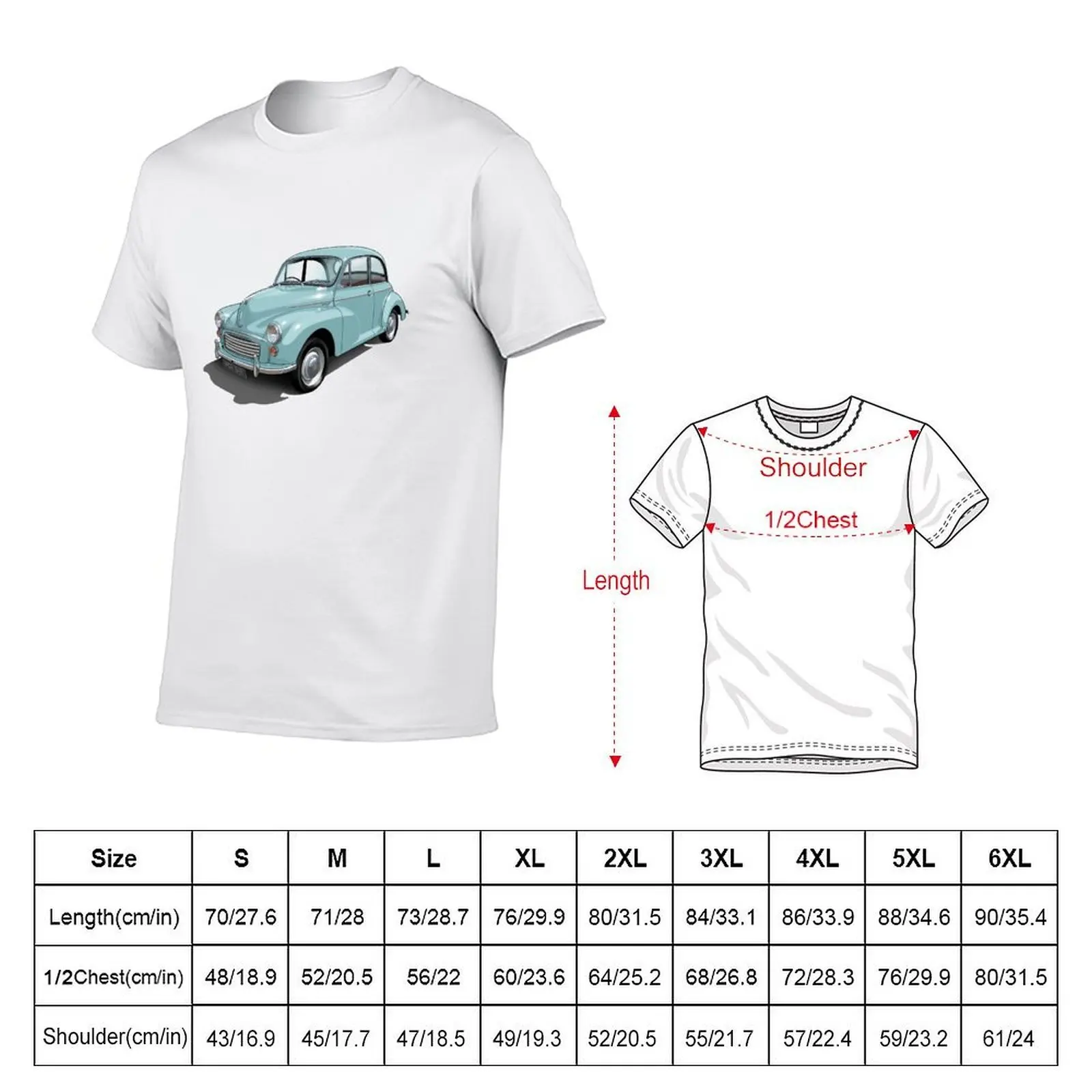 Morris Minor in bermuda blue T-Shirt g man t shirts for men t shirts for man graphic vintage T-Shirt