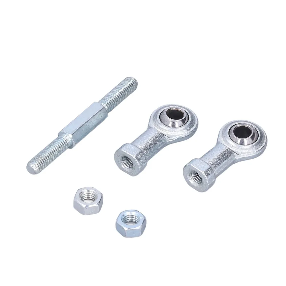 2pcs Adjustable Length Steering Tie Rod M8 Hole Diameter 80mm Length Ball Joint Linkage ATV Steering Components