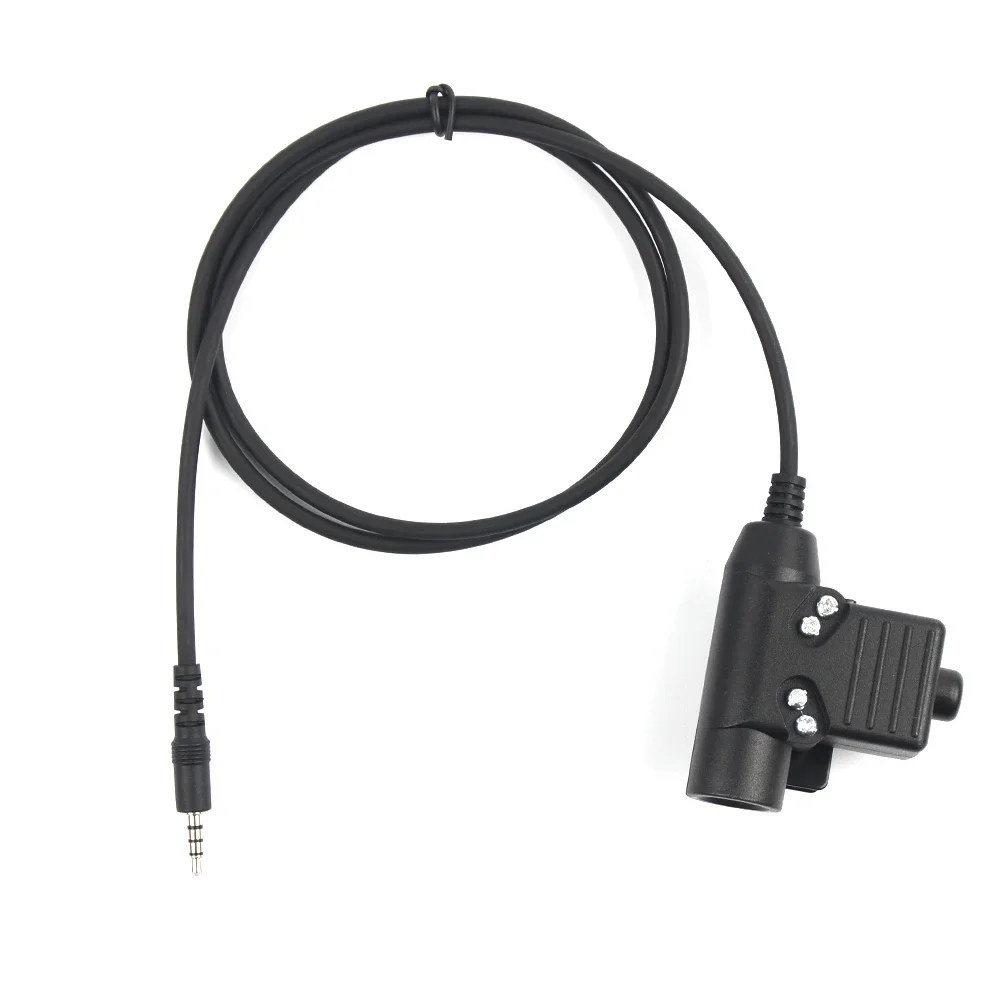 3.5Mm Jack Walkie Talkie Radio Tactische Headset Adapter U94 Ptt Voor Iphone Htc Mobiele Telefoon