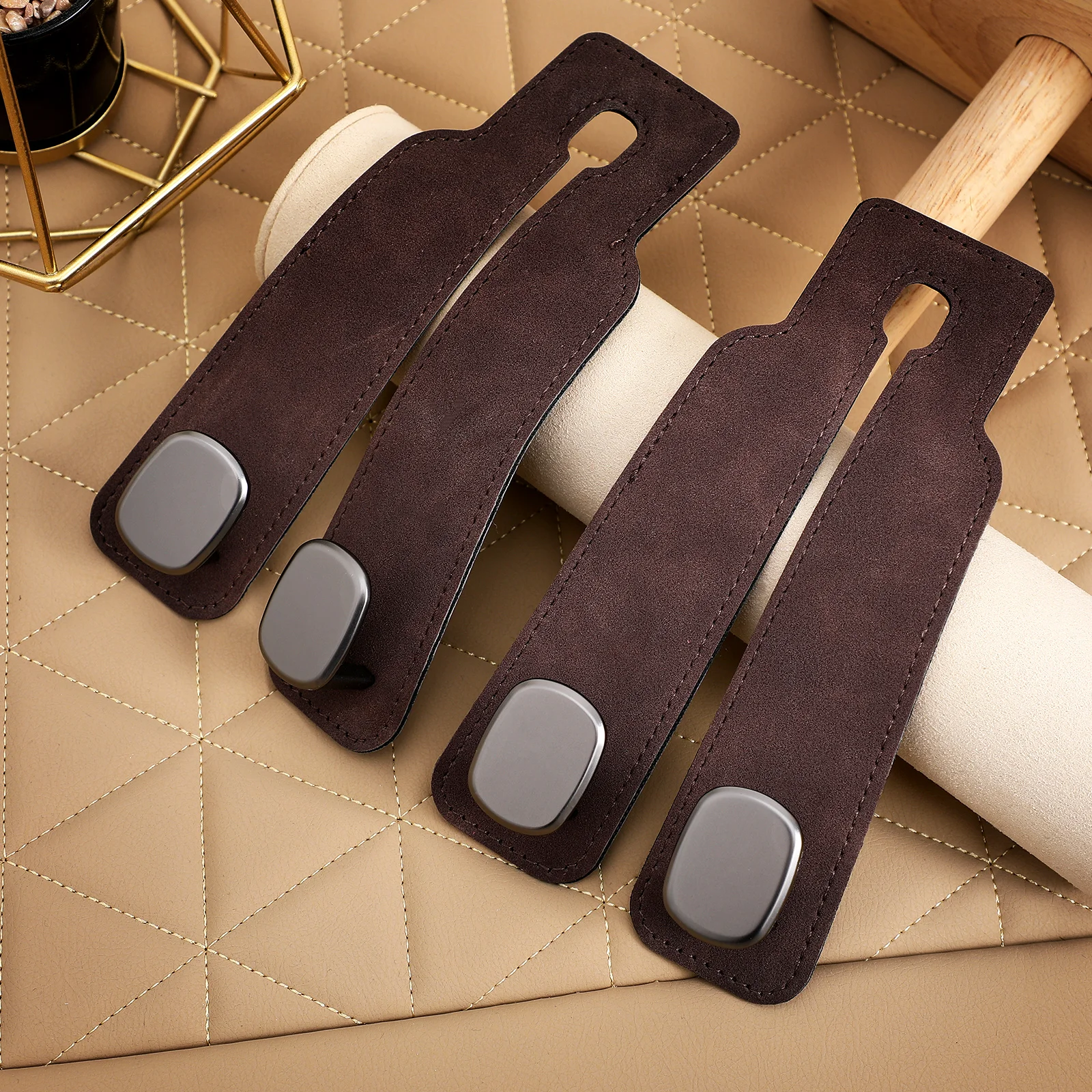

2pcs Headrest Purse Hanger Hook Bag Hanger Seat Back Organizer Space Saving Car Seat Headrest Hooks Car Accessories For Suvs