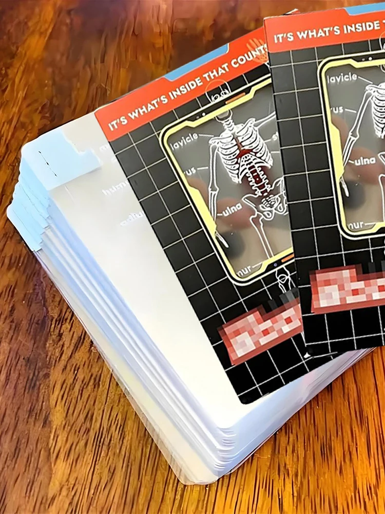 3D Image Educational Cards Reusable Body Transparent Playing Cards Human Anatomy Playing Cards for Anatomy Enthusiasts