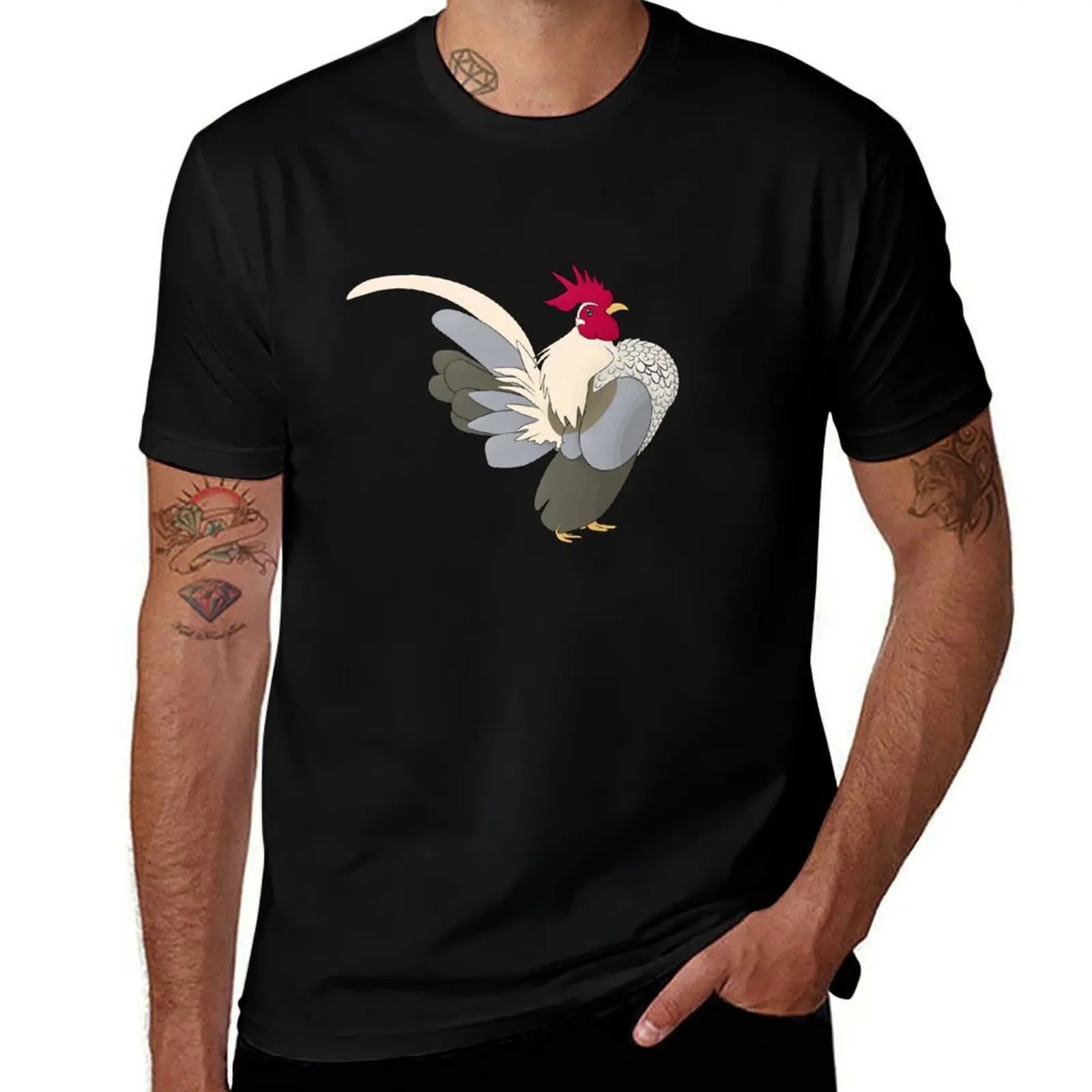 

Serama Rooster T-Shirt boys animal print plus size tops vintage graphic tee men tshirt