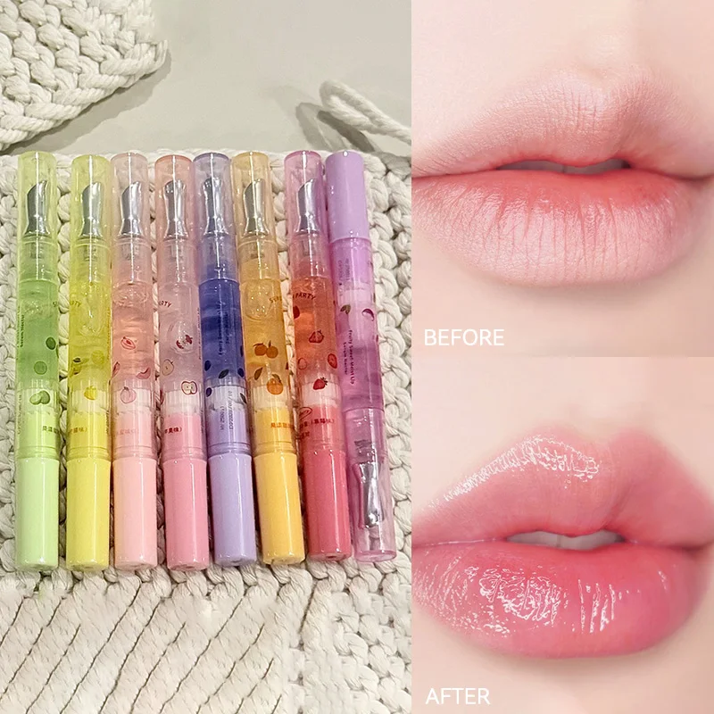 8가지 색상의 립 모이스처라이징 에센스, 보습과 수분 공급, 건조함과 갈라짐 방지, 립 라인 감소