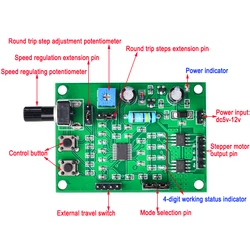 DC5V-12V Micro Stepper Motor Drive Board Motor Drive Control Board 2-phase 4-wire 4-phase 5-wire Deceleration Stepper Motor DIY