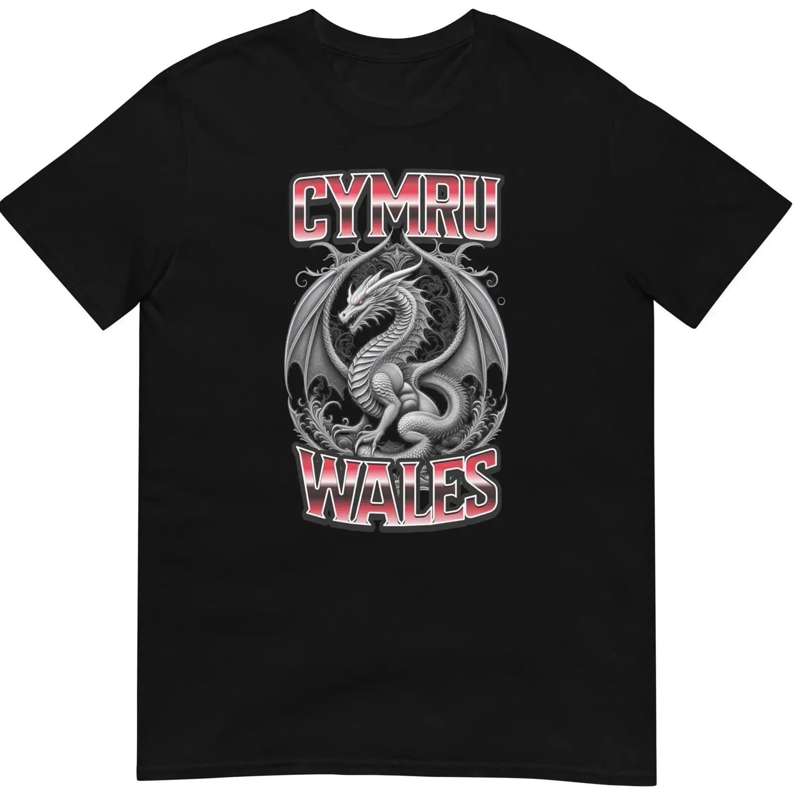 Wales Cymru Patriotic Welsh Dragon  T Shirt vintage Washed Versatile streetwear homme Casual Breathable graphic fashion