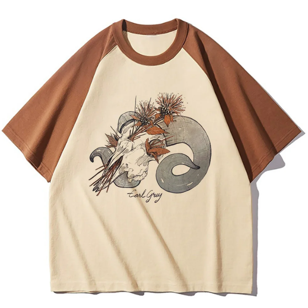 Goblincore tshirt women athleisure comfortable patterned t shirt girl anime clothes