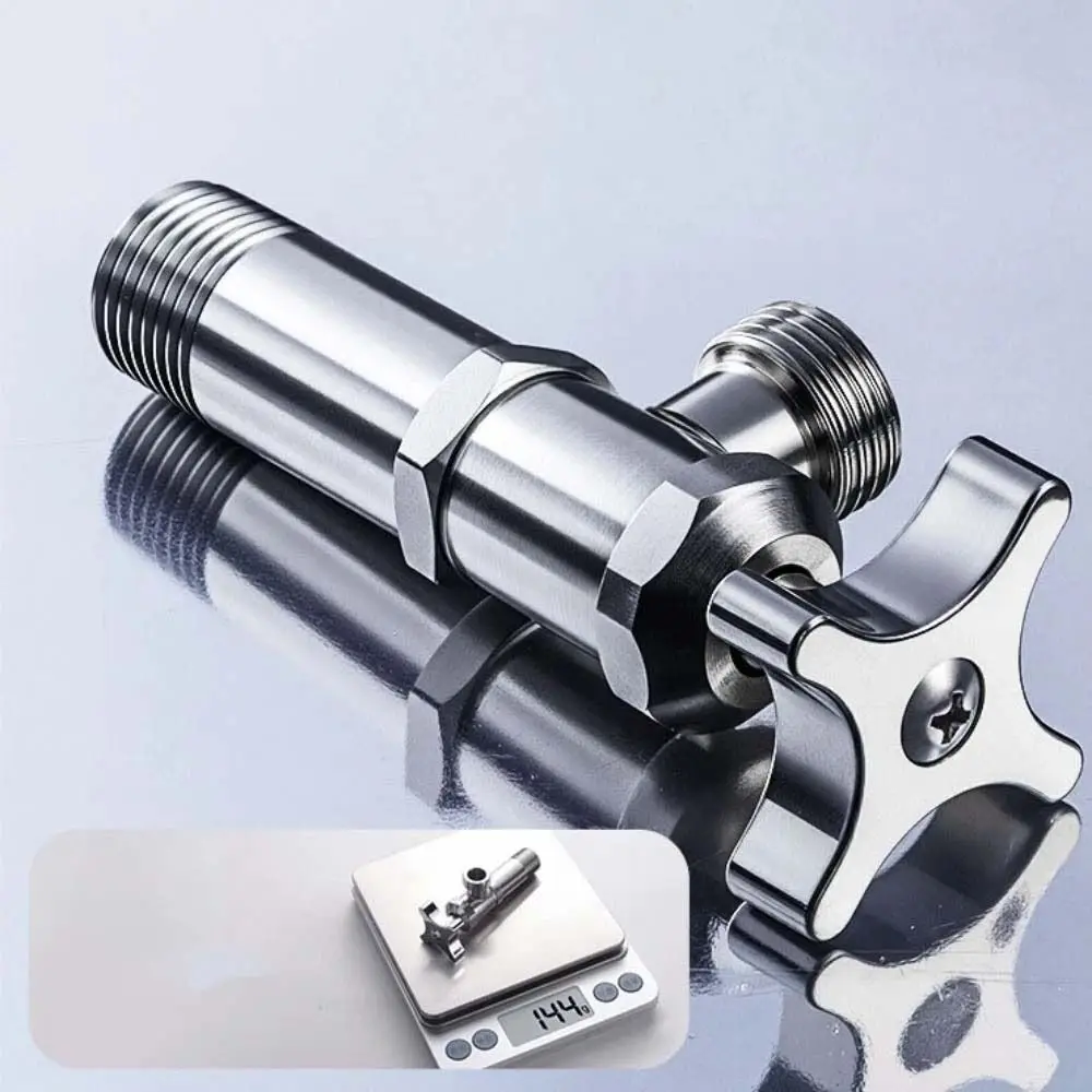 

Утолщенный треугольный клапан из нержавеющей стали, уплотнение горячей и холодной воды, клапан водонагревателя, универсальный прочный треугольный клапан для холодной воды