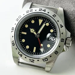 39MM Watch Strap free NH34 GMT Men's Watch Automatic Mechanical Stainless steel waterproof sapphire black dial watch