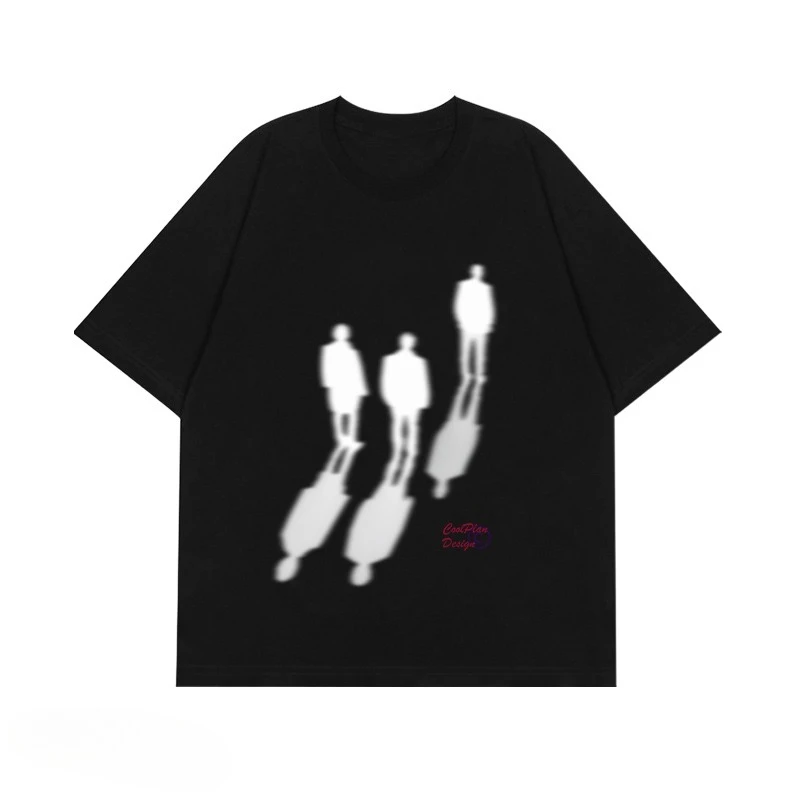 

Unreal Hazy Design Sense Simple Niche Do Old American Retro Short-sleeved T-shirt Men and Women with The Same Street Style Top