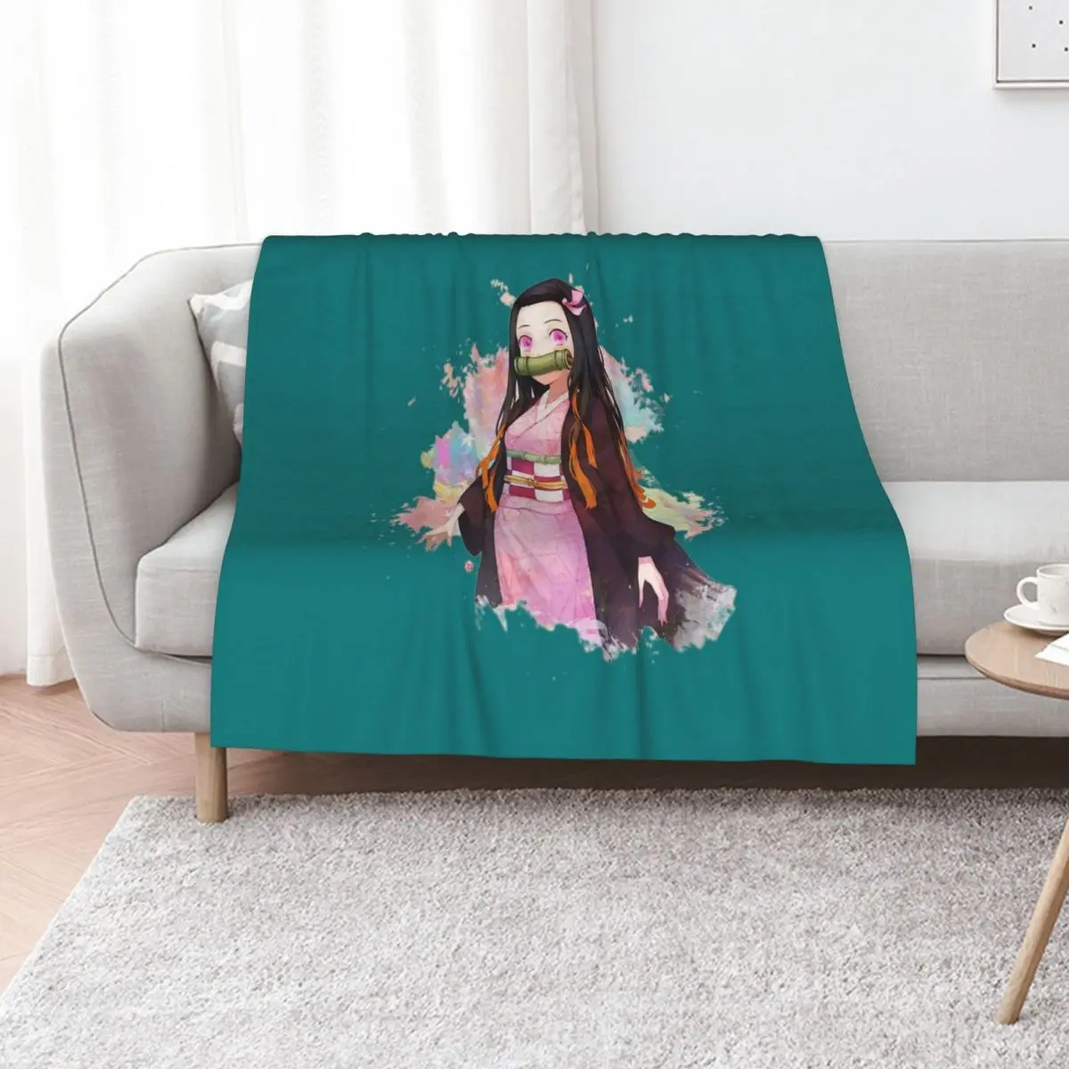 

Cute Kawaii uwu e-Girl Gaming Korean japanese Style Weeb Throw Blanket Baby Beautifuls For Sofa Thin Blankets