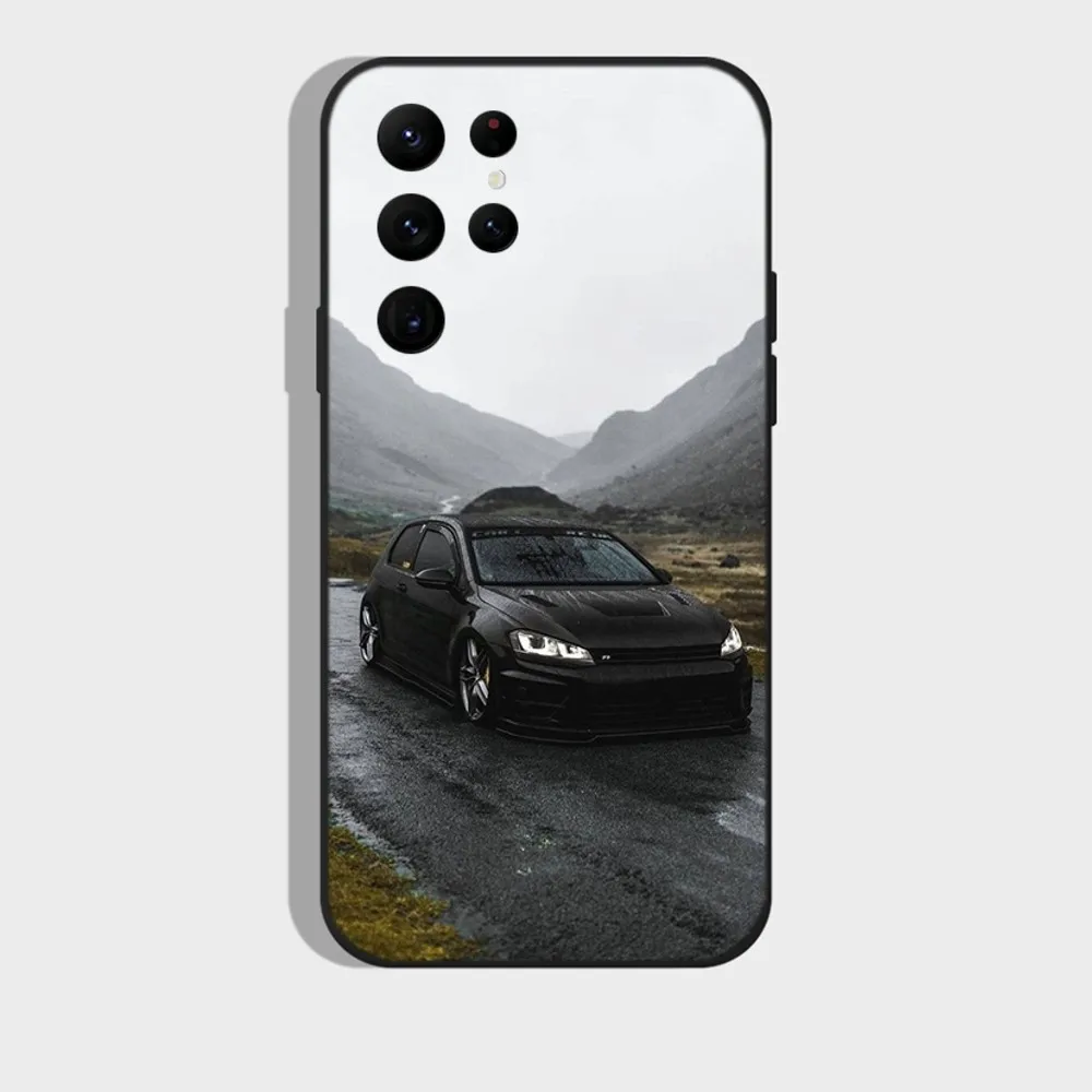 Car V-Volkswagen-Golf VW Phone Case For Samsung S24,S22 Ultra,S20,S30 plus,S22 plus,S23,S30 ultra 5G Silicone Cover