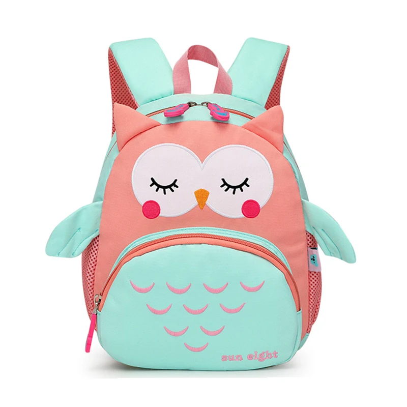 Mochila escolar con dibujos de animales para niños, morral escolar con doble hombro, 3D, guardería