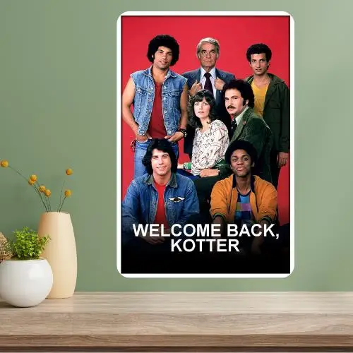 Affiche métallique du classique de la télévision Welcome Back Kotter