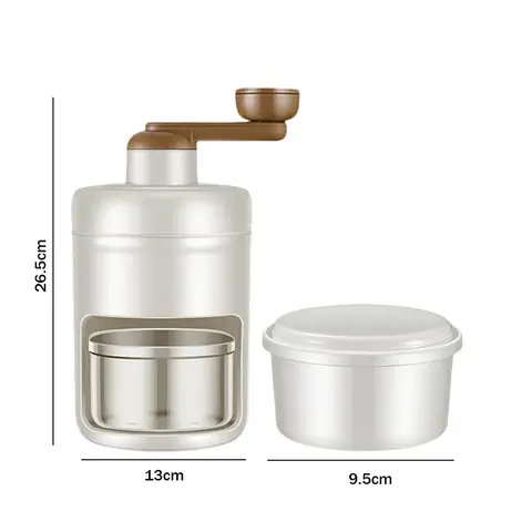 DIY घरेलू हाथ से संचालित शेव्ड आइस मिल्क शेक बनाने की स्मूथी मशीन किचन हैंड आइस ब्रेकर मीन मीन आइस शेव्ड आइस 10 best sales बर्फ तोड़ने वाला - №2