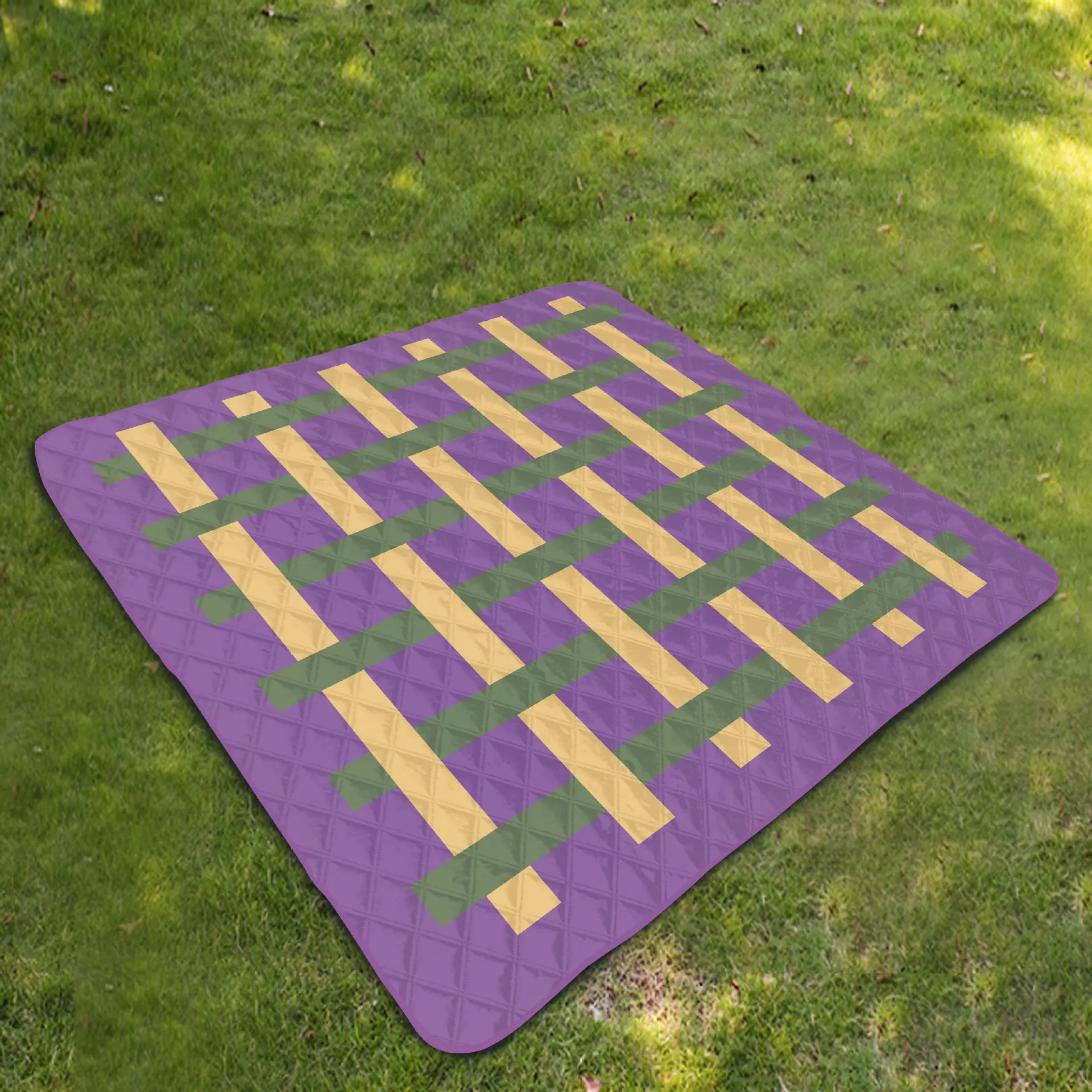 Ultrasonic Picnic Mat Thickened Moisture-proof Mat Spring Outing Foldable Outdoor Portable Mat INS Wind