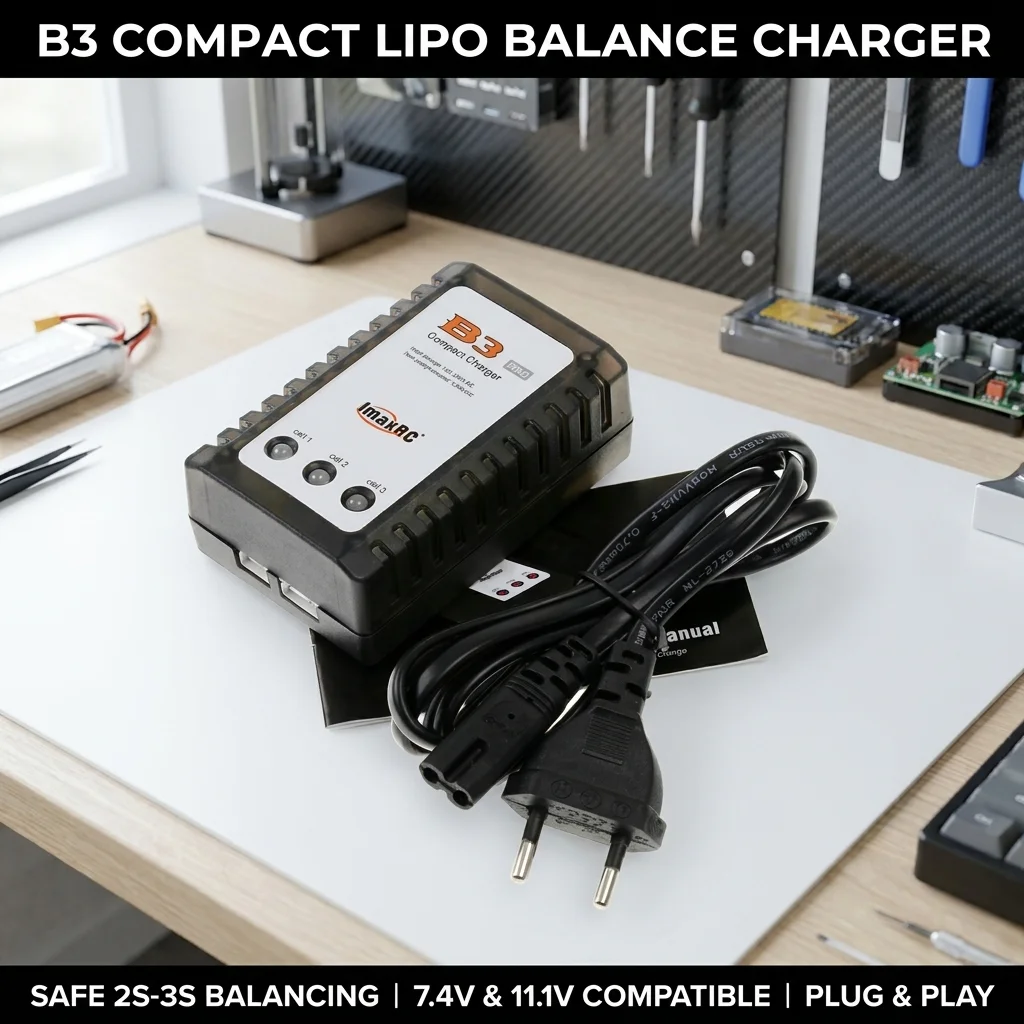 Image of B3 Lipo Akku-Balancer-Ladegerät 7.4V 11.1V 2S 3S Kompaktes Smart-Ladegerät für RC Drohne Helikopter Quadcopter Auto Boot Spielzeug-Akkus