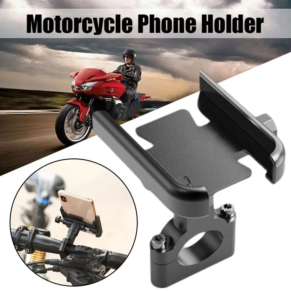 Motorcycle Bicycle Phone Holder Gps Bracket Cellphone Stand Moto Rearview Mirror Handlebar Mount Compatible For Xiaomi IPhone