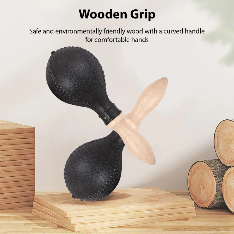 مطرقة ماركاس-رمال آلات موسيقية قرع ، قشرة بلاستيكية ، مقابض خشبية ، خشب إيقاعي ، حفلة موسيقية ، زوج واحد ، 25 رج