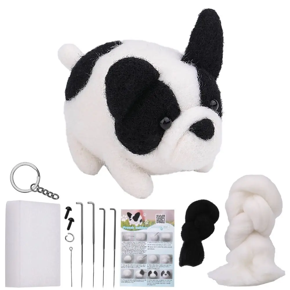 

Needlework Needle Felting Kit Handmade Animal Felting Starter Kit Package Material Wool Felting DIY Wool Felt Materials Set