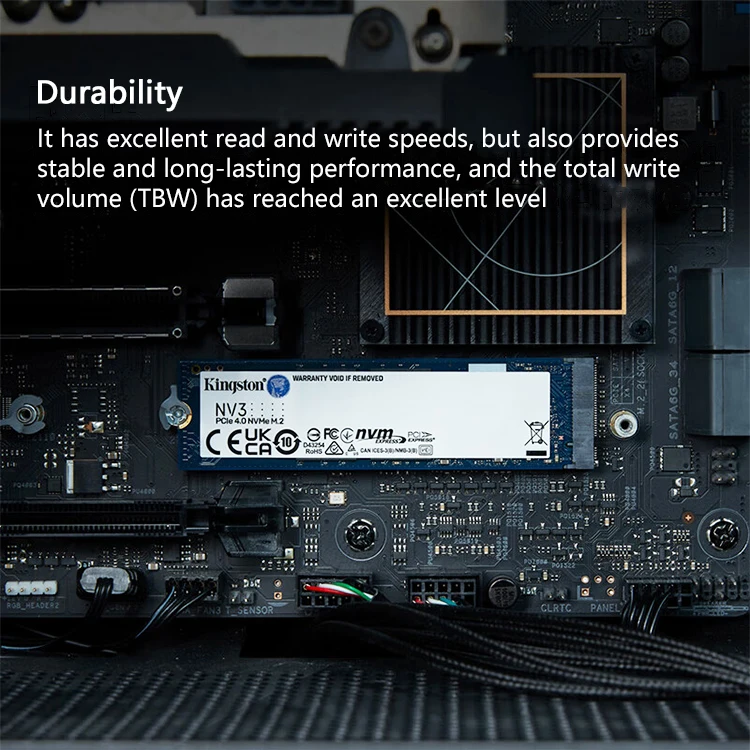 キングストン-内蔵ハードドライブ,nv3 pcie 4.0 m. 2 2280, nvme ssd